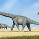 Illustration for article titled Newly discovered titanosaur was one of the largest land animals ever